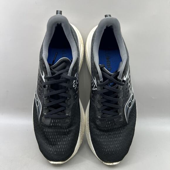 Saucony Ride 17 Running Shoes Men Size 11.5 Black White Mesh Comfort Sneakers main image 6